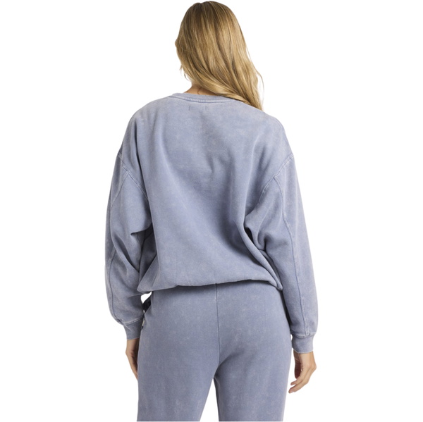 2025 Billabong Womens Saltwashed Kendal Sweatshirt 24B464501 - Stone Blue